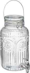 Secret de Gourmet drankdispenser Mona – 3,8 L – Glas met Tapkraan – Stijlvol & Praktisch