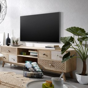 Kave Home Hoob Houten Tv-meubel Retro - 160x35x51cm.