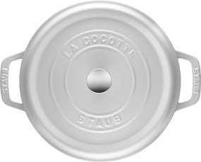 Staub La Cocotte Cocotte 28 cm / 6,75 l, Rond, Puur wit - La Cocotte - Staub