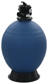 vidaXL Zwembadzandfilter met 6-positie ventiel 660 mm blauw