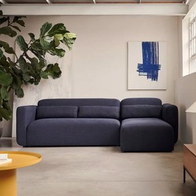 Kave Home Neom Moderne Bank Met Chaise Longue Blauw Links/rechts