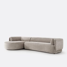 Hoekbank links, dik fluweel, Méridiano