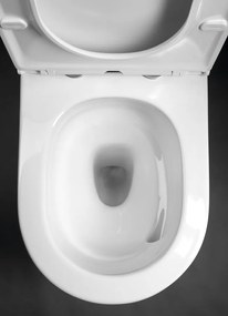 Sapho Avis staand toilet randloos met vortex spoeling wit glans