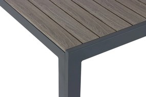 Tuinset 6 personen 200 cm Aluminium/textileen Grijs Domani Furniture Verde/Solare