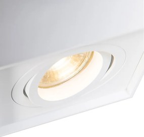 Smart spot wit incl. WiFi GU10 verstelbaar - Quadro 1 Up