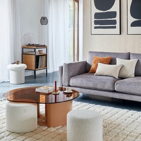 Doek in bedrukt linnen 70x100 cm, Lodga