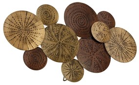 Art Deco wandlamp antiek goud 71 cm - Kelly