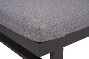 Lifestyle Garden Furniture Massimo Ligbed Met Kussen Antraciet/earth Aluminium Grijs