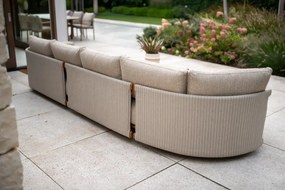 4 Seasons Outdoor Safina chaise loungebank amber Loungebank   beige weerbestendig