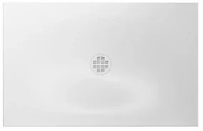 Crosswater Creo douchebak - 110x80x2.5cm - rechthoek - wit CRR800X1100W
