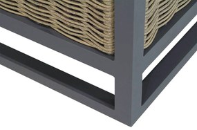 Santika Furniture Santika Salviano Hoek Module - Quick Dry Foam Aluminium/wicker Grijs