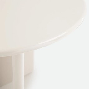 Ronde, gelakte eettafel, 4 personen, diameter 130 cm, MARVELA