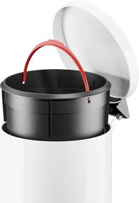 Hailo hailo solid m - (3*) wit - Afvalbak - 28x28x36cm - gelakt staal / kunststof - 12 liter