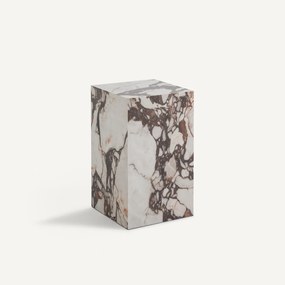 Bijzettafel, keramiek met marmereffect, Alcana