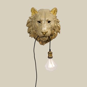 Gouden Tijger Wandlamp