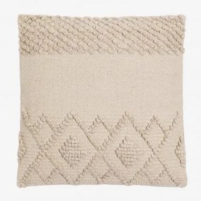 Vierkant Katoenen Kussen (50x50cm) Gubby Beige – Linnen - Sklum