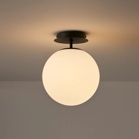 Plafondlamp of wandlamp, metaal en opaline glas, ATEA