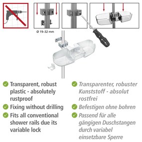 Wenko wenko douchestangcaddy premium