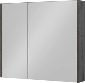 Saqu spiegelkast 80x14x70cm kasteel bruin