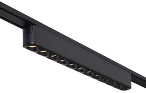 Railsysteem met 8 spots en 4 plafondlampen zwart 1-fase - Magnetic Gert Puntua