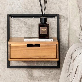 Hangend Nachtkastje Hout Licht - 44x35x45cm.