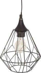 Atmosphera Flave Hanglamp - Zwart Metaal - Ø 19 cm - E27 Fitting