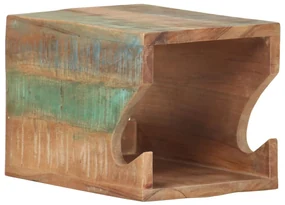 vidaXL Wandfietsenrek 35x25x25 cm massief gerecycled hout