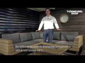 Hoek loungeset 5 personen Aluminium Wit  Santika Furniture Santika Phantom