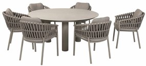 Taste by 4 Seasons Catalana tuinset 7-delig - Donato tuintafel Ø160x75 cm
