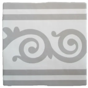 Terre d'Azur Rioja vloertegel Decor 20x20cm wit/grijs - per 25 stuks