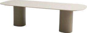 Bosco low dining tuintafel 240x105xH69 cm keramiek oyster mocca Taste 4SO