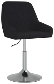 vidaXL Barkruk stof zwart