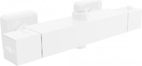 Mexen Cube thermostatische douchekraan, wit - 77250-20