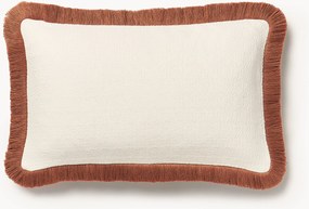 Textuur kussenhoes Viona met franjes