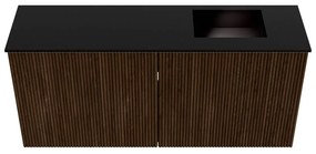 Mondiaz Joya 90cm toiletmeubel walnut met wastafel faye rechts 1 kraangat urban