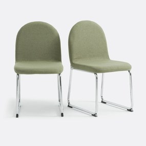 Set van 2 stoelen, poten chroom, Marsso