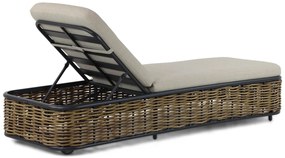 Lifestyle Garden Furniture Nice Ligbed Verstelbaar Aluminium/wicker Grijs