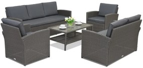 Tuinmeubelen Monaco Coffee 7 Garden Point antraciet