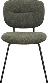 Moderne Eetkamerstoel Groen Boucle
