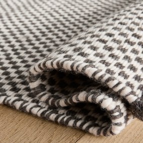 Handgeweven vloerkleed in zuivere wol, DAMEO