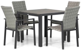 Tuinset 4 personen 92 cm Wicker Grijs Lifestyle Garden Furniture Upton/Young