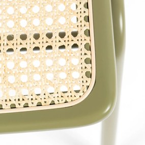 Zuiver Jort Rotan Eetkamerstoel Retro Groen