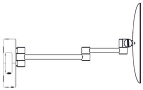 Thebalux M18 scheerspiegel rond 23cm met verlichting
