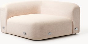 Afgeronde hoekmodule Wolke van bouclé