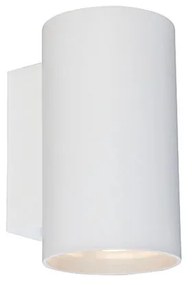 Smart wandlamp met dimmer rond wit incl. 2 wifi GU10 - Sandy Design, Modern GU10 Binnenverlichting Lamp