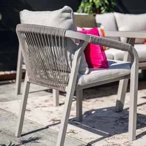 Garden Impressions Tarera tuinset 5-delig dakar sand - Tulli tuintafel Ø122x75 cm - light teak vironwood