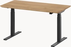 Handgemaakte zit-sta bureau Pro met eikenhouten blad, elektrisch in hoogte verstelbaar