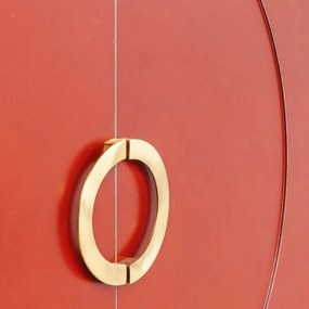 Kare Design Disk Bordeauxrode Kledingkast - 120x55x180cm.