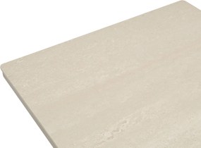 Tuintafel   90 x 90 cm  Zand/Beige   Tivano in hoogte verstelbare