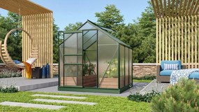 Vitavia Venus serre - 3,8m² - met 4 mm polycarbonaat - Donkergroen